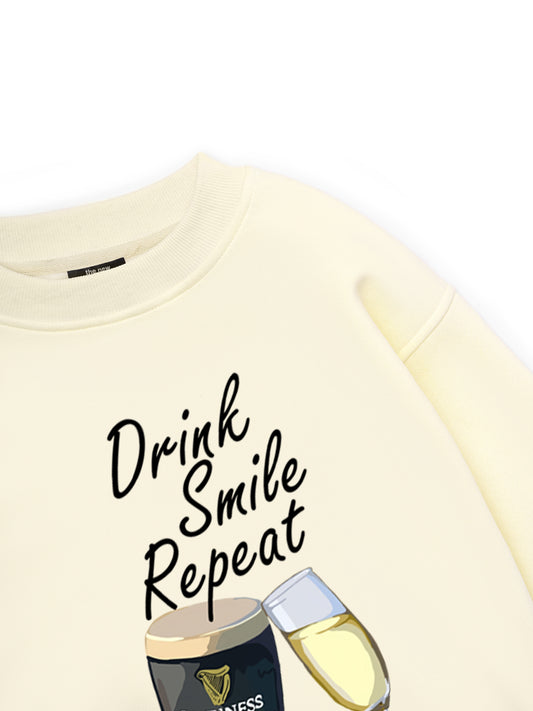 Drink, Smlie, Repeat Sweater