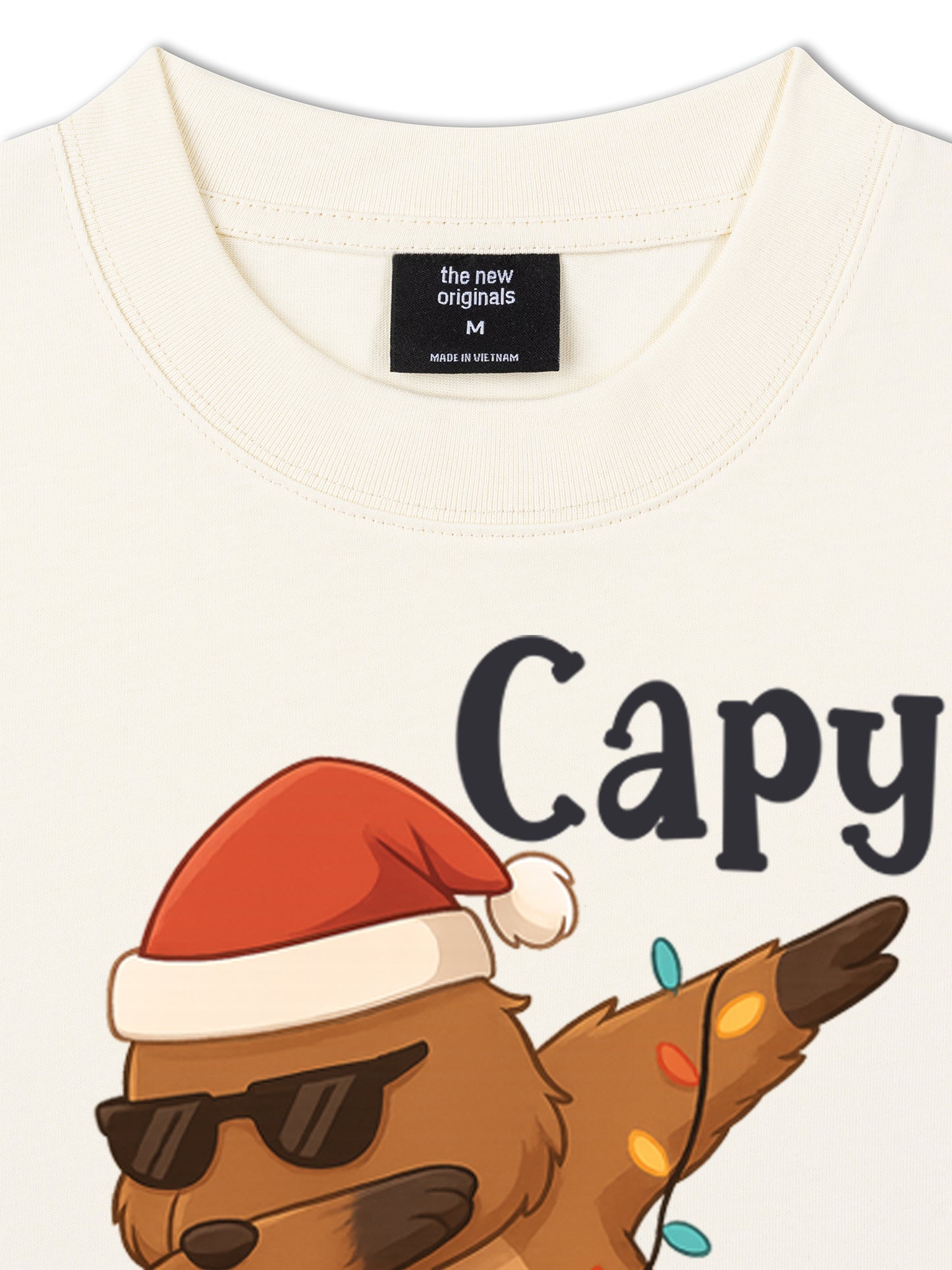 Áo Thun Relaxed Fit Capy Christmas Dab