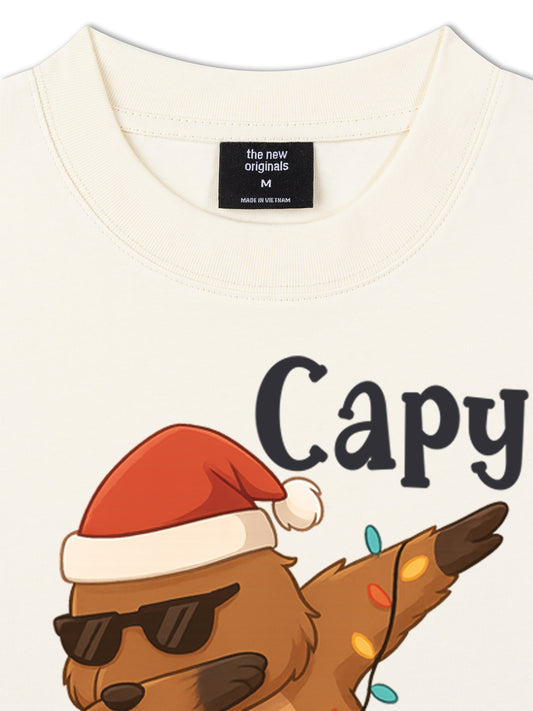Áo Thun Relaxed Fit Capy Christmas Dab