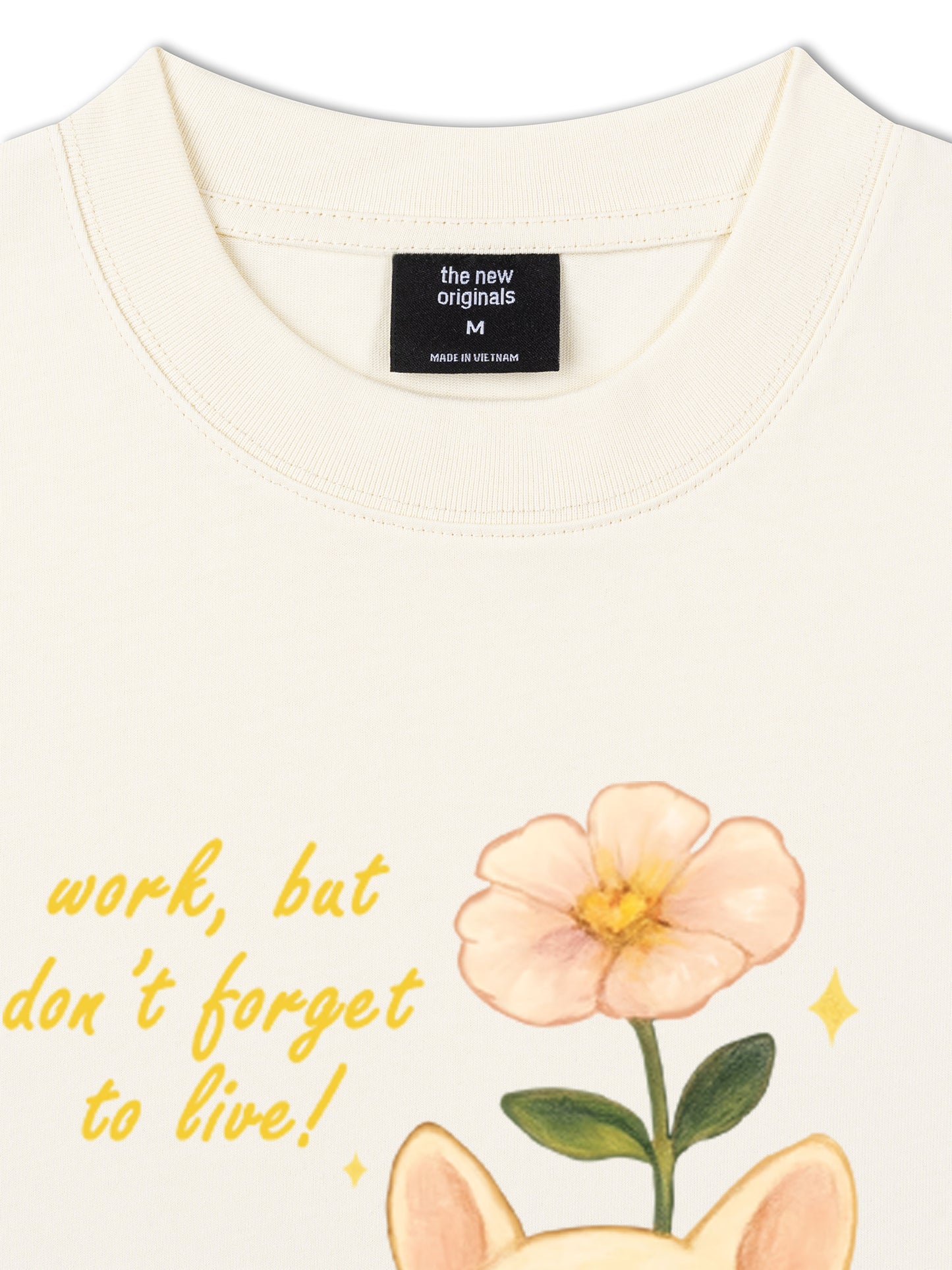 Áo Thun Relaxed Fit  Work & Live Dog
