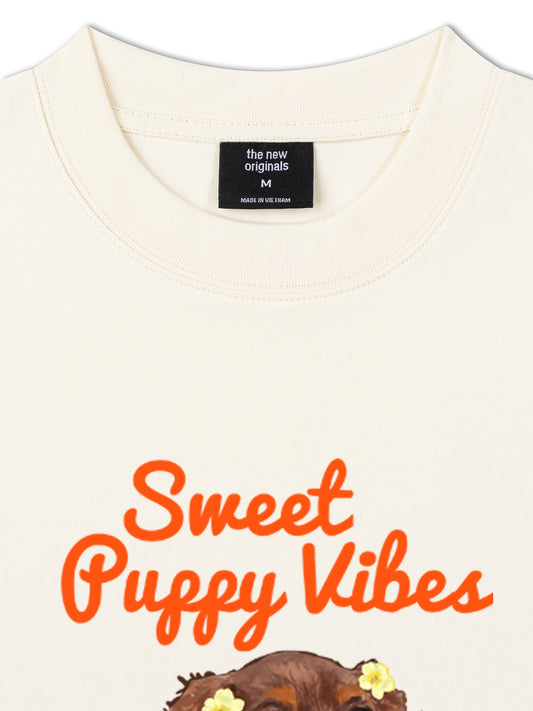 Áo Thun Relaxed Fit  Sweet Puppy Vibe