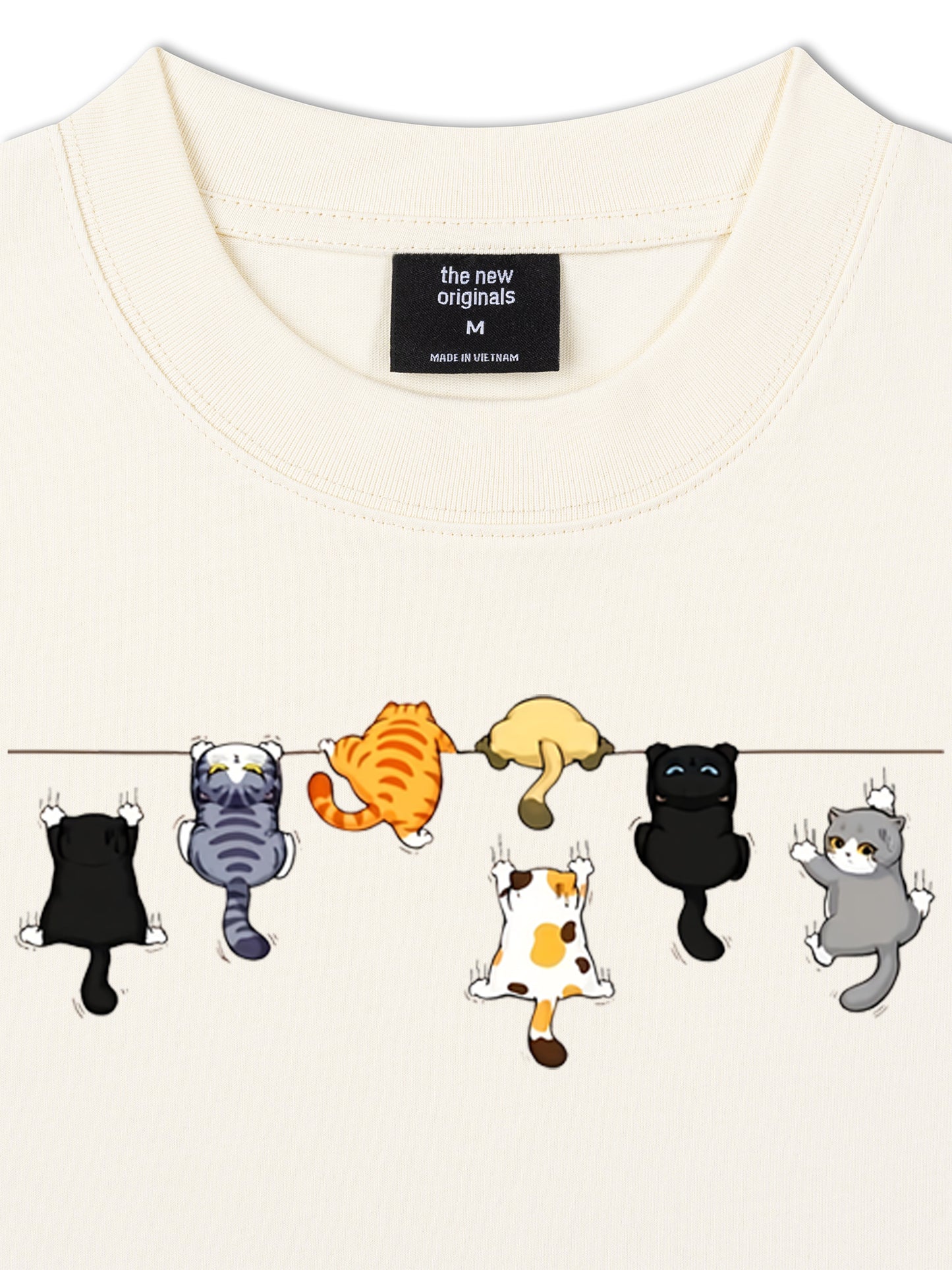 Áo Thun Relaxed Fit  Cat Line Up