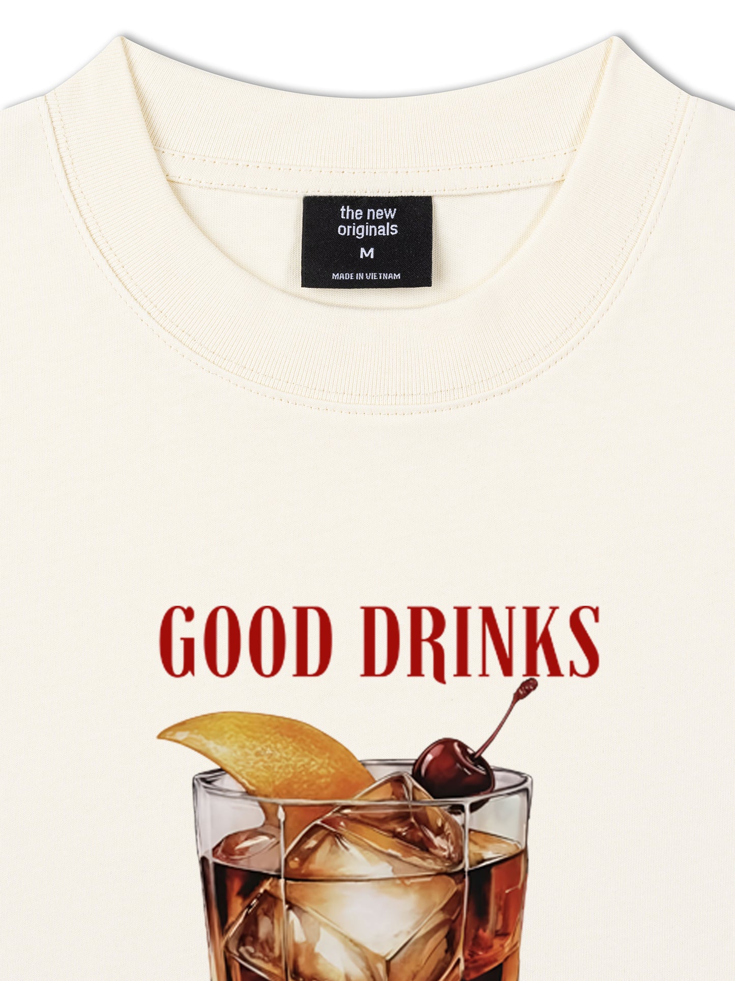 Áo Thun Relaxed Fit Good Drinks, Great Friends