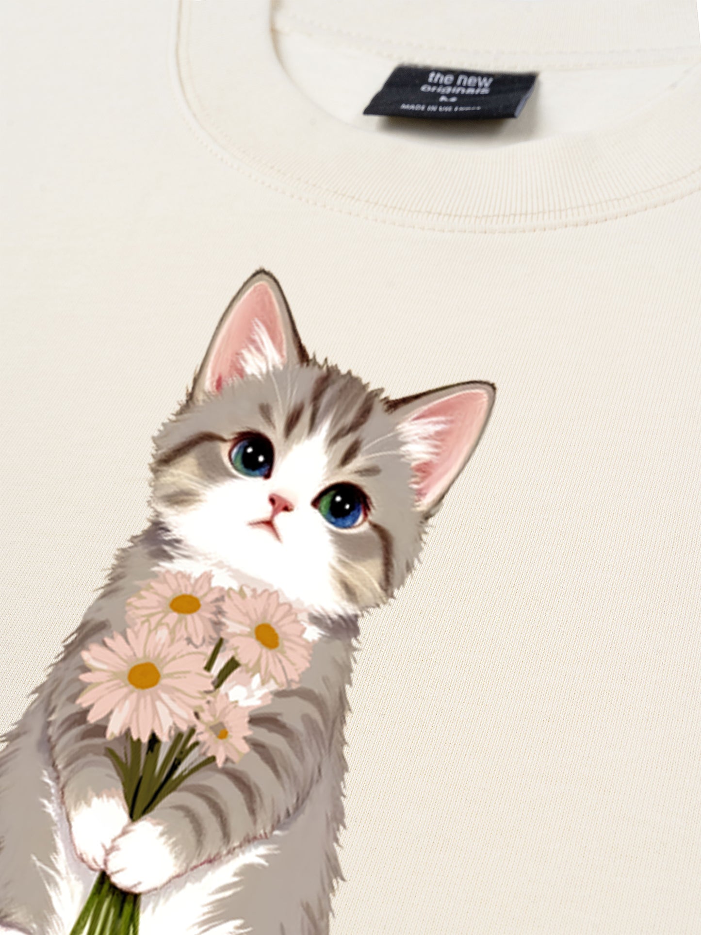Áo Thun Relaxed Fit  Blooming Kitty