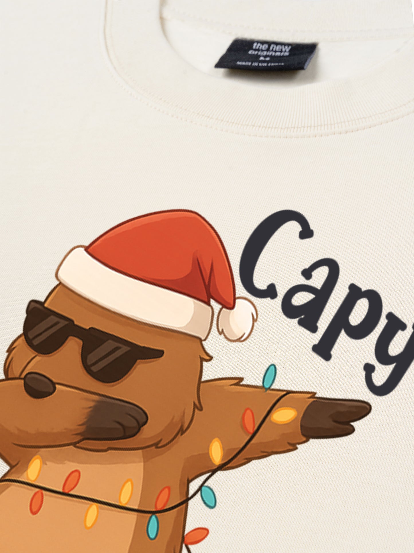 Áo Thun Relaxed Fit Capy Christmas Dab