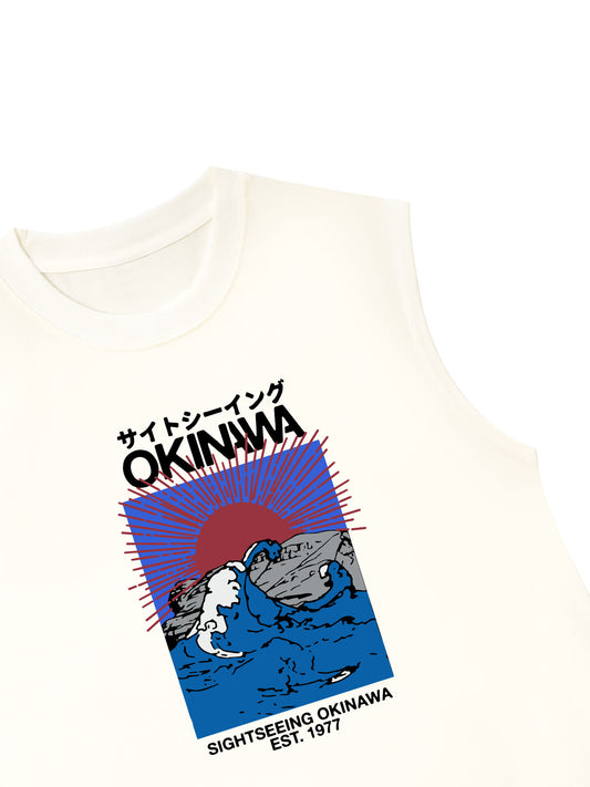 Áo Ba Lỗ Relaxed Fit Great Wave Okinawa