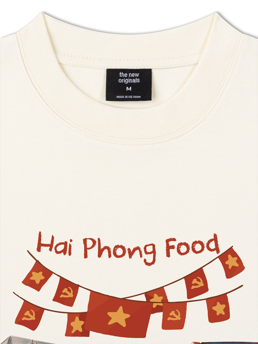 Áo Thun Relaxed Fit Hai Phong Food Phố Cột Đèn