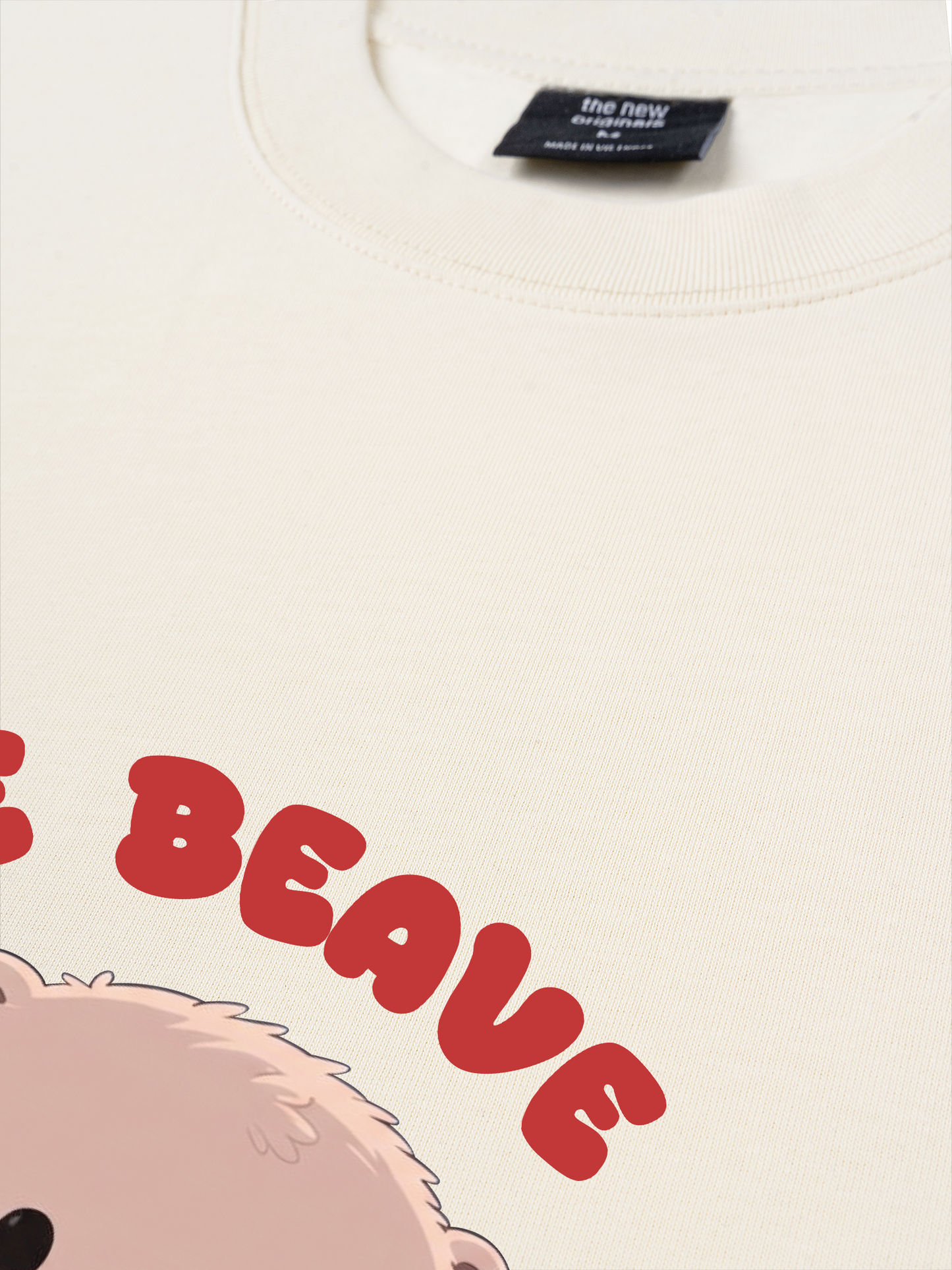 Áo Thun Relaxed Fit Animal Red Cute Beaver