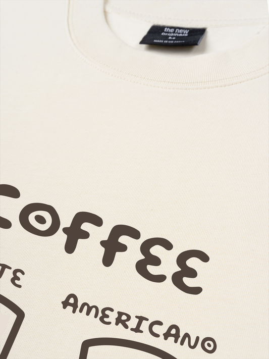 Áo Thun Relaxed Fit Latte Americano Capuccino Mocha