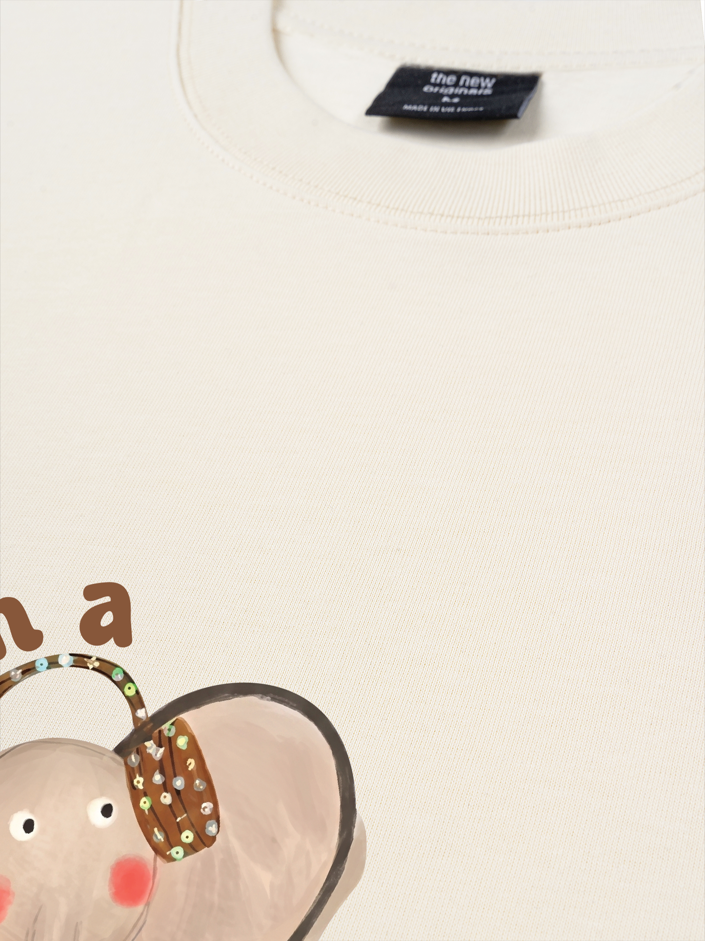 Áo Thun Relaxed Fit Animal I'm A Joyful Little Elephant