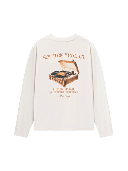 Áo Thun Dài Tay New York Vinyl