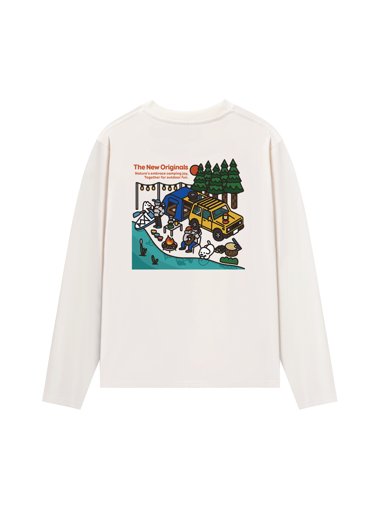 Áo Thun Dài Tay Nature_s Embrace Camping Joy