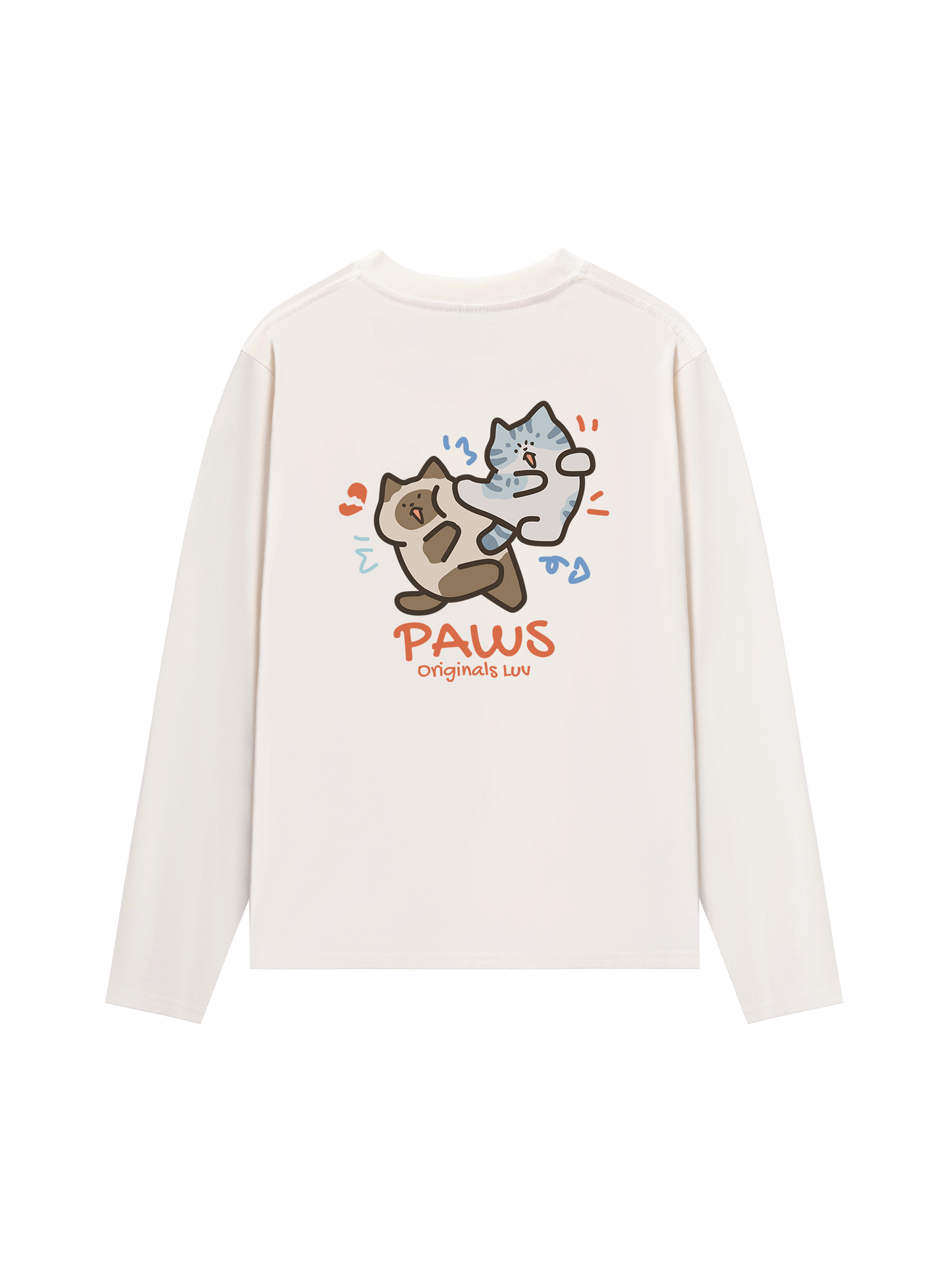 Áo Thun Dài Tay Paws Luv Cat Couple