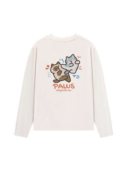 Áo Thun Dài Tay Paws Luv Cat Couple