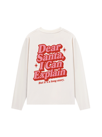 Áo Thun Dài Tay Dear Santa I Can Explain