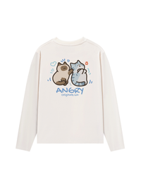 Áo Thun Dài Tay Angry Luv Cat Couple