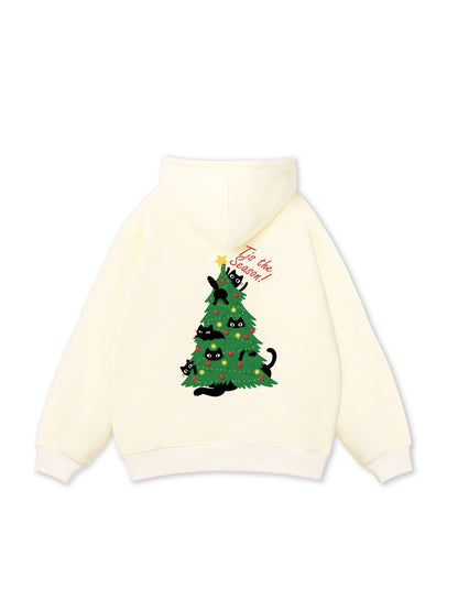 Kitty Tree Christmas Hoodie