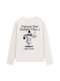 Áo Thun Dài Tay Espresso Your Youthful Vibes