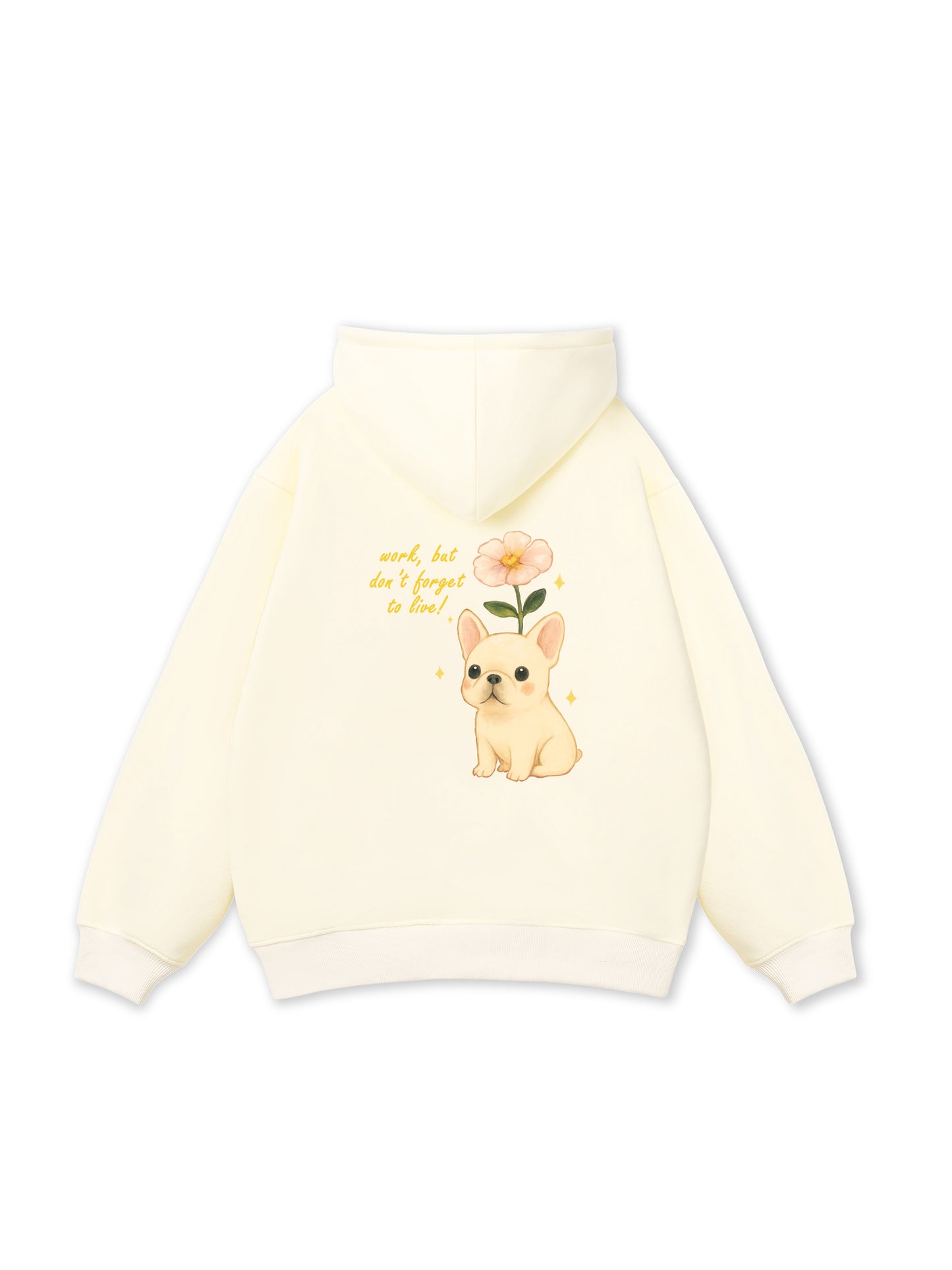 Work & Live Dog Hoodie