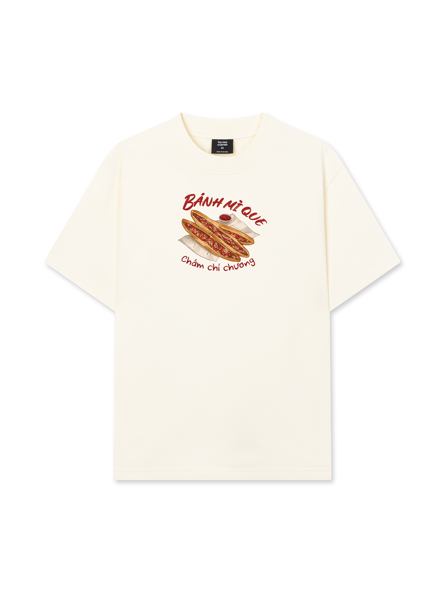 Áo Thun Relaxed Fit Bánh Mì Que Chấm Chí Chương