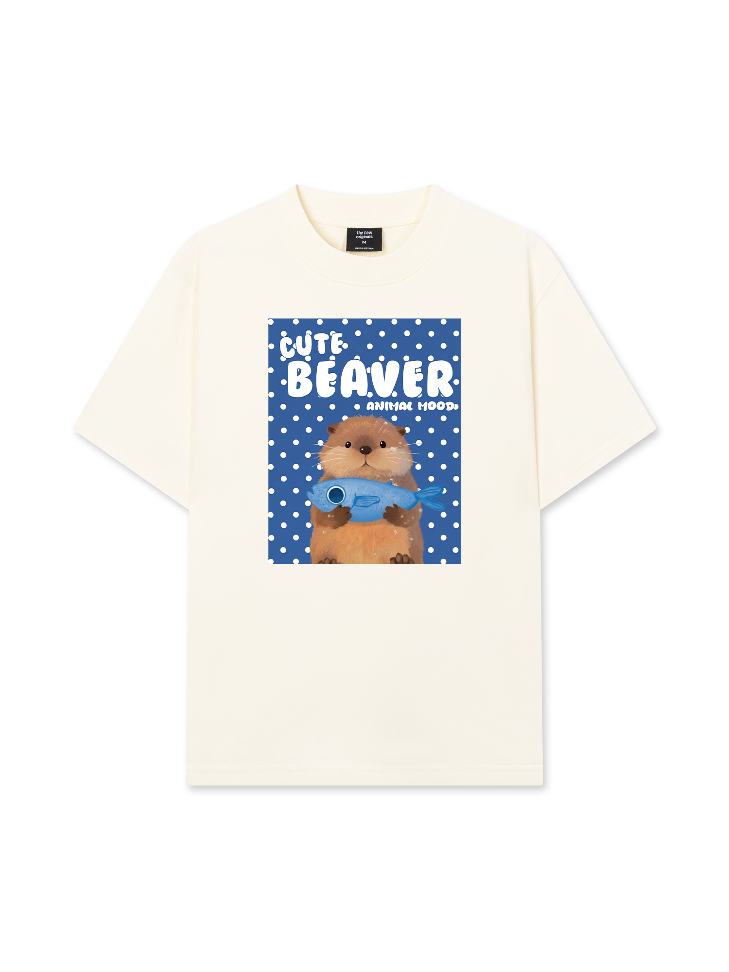 Áo Thun Relaxed Fit Animal Cute Beaver