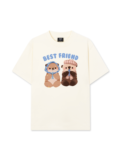 Áo Thun Relaxed Fit Animal Best Friend Beaver