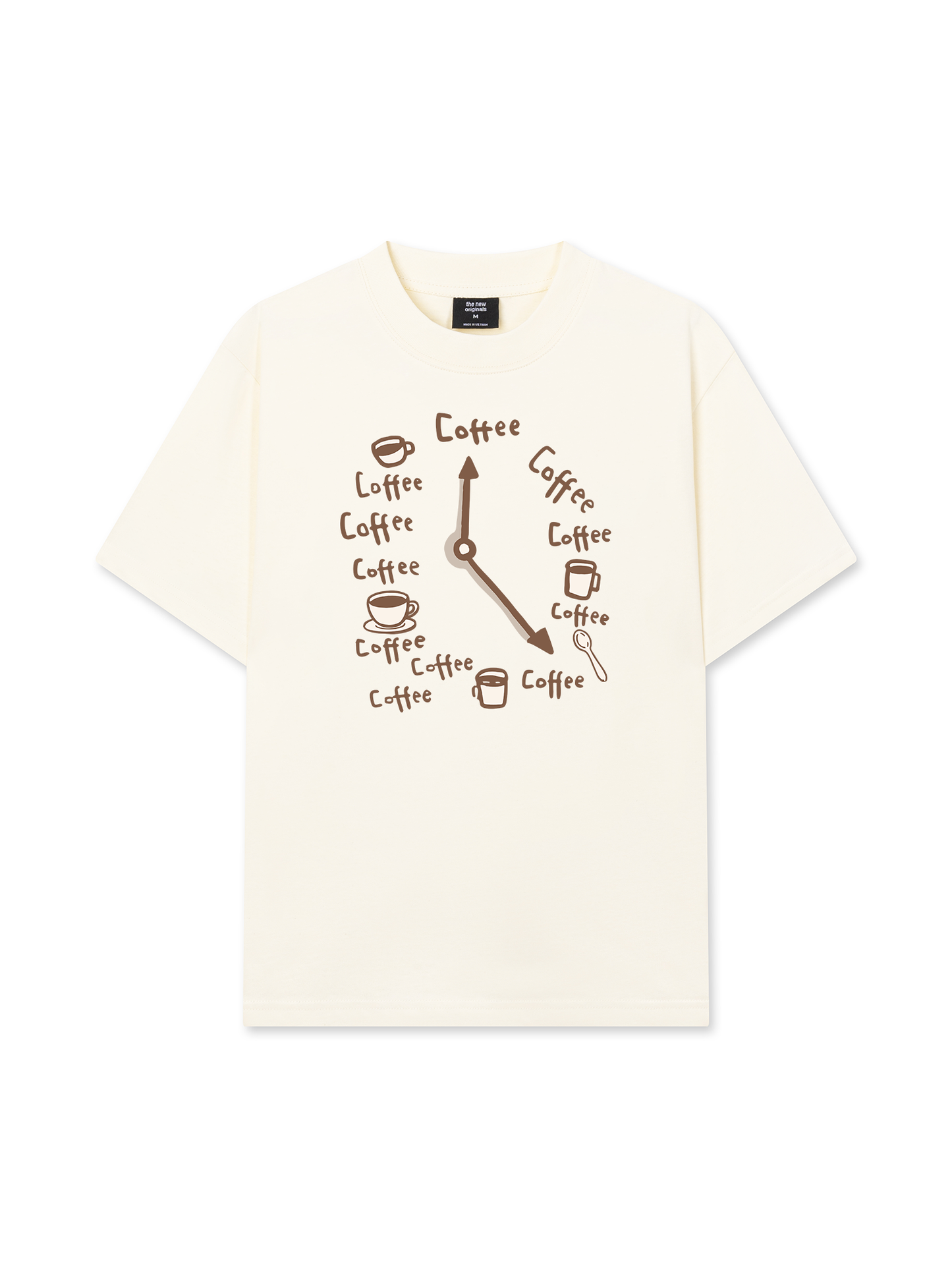 Áo Thun Relaxed Fit Coffee Clock