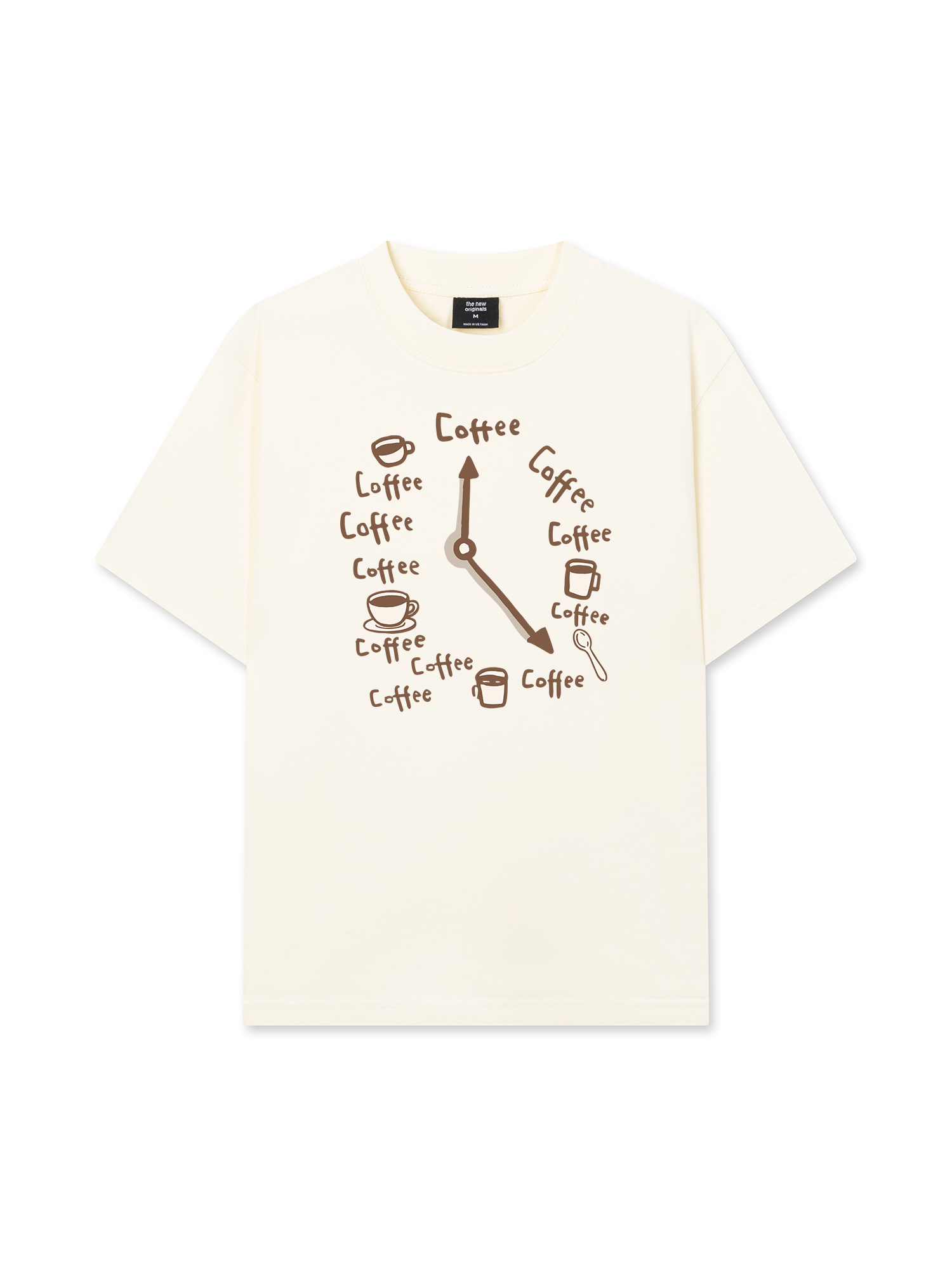 Áo Thun Relaxed Fit Coffee Clock