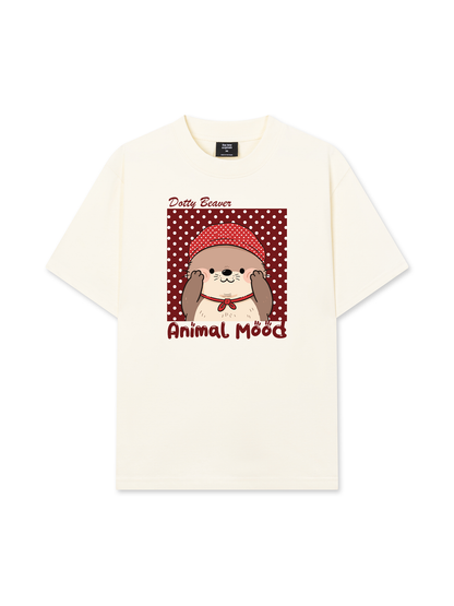 Áo Thun Relaxed Fit Animal Dotty Beaver