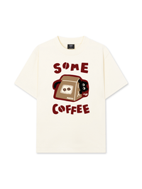 Áo Thun Relaxed Fit Coffee Some Coffee Cute Cat