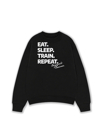 Áo Sweater Nỉ Hai Da Eat Sleep Train Repeat