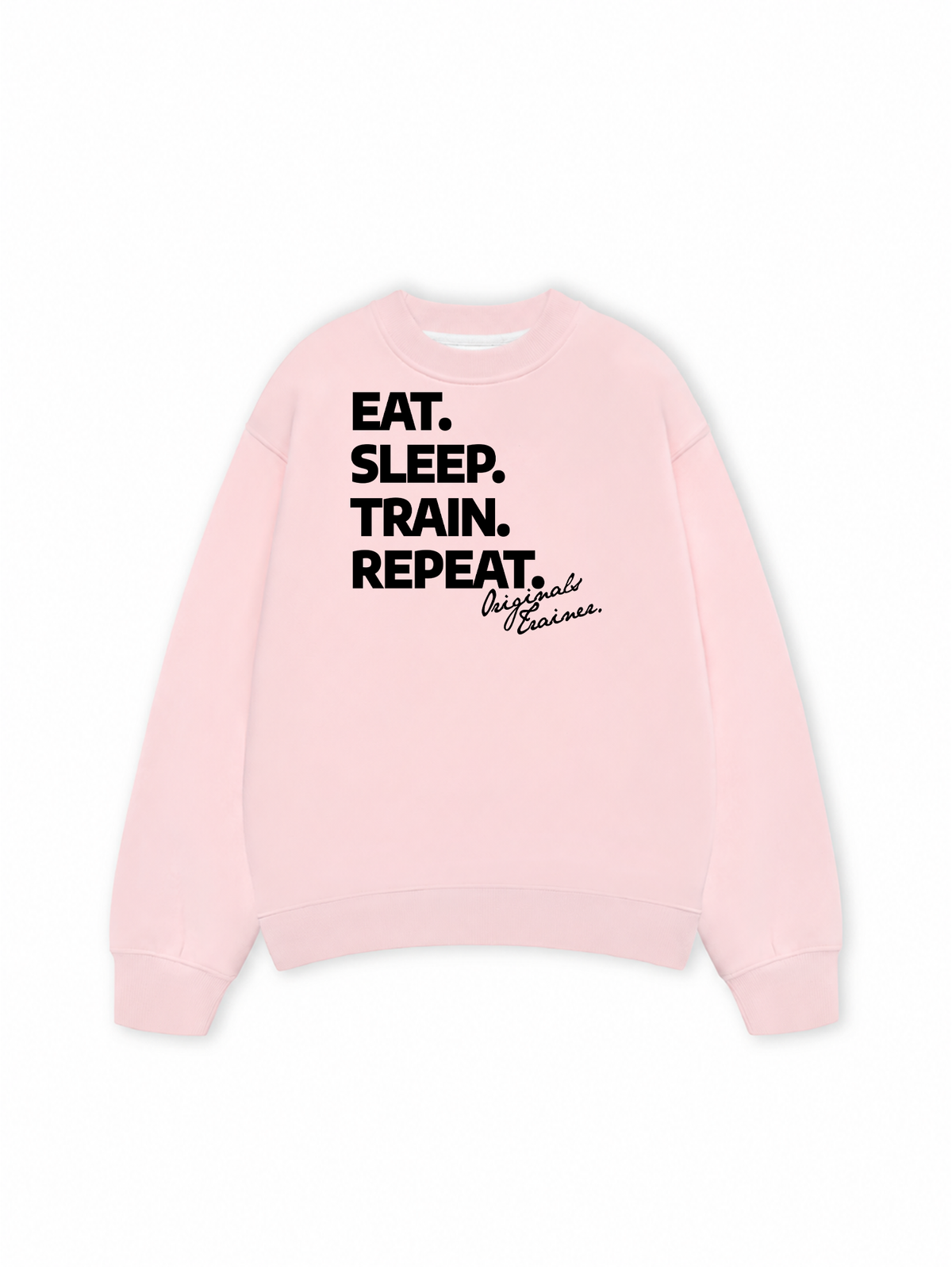 Áo Sweater Nỉ Hai Da Eat Sleep Train Repeat