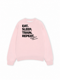 Áo Sweater Nỉ Hai Da Eat Sleep Train Repeat
