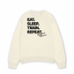 Áo Sweater Nỉ Hai Da Eat Sleep Train Repeat