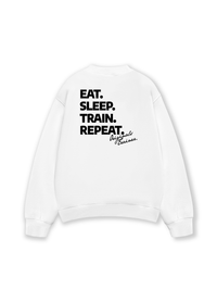 Áo Sweater Nỉ Hai Da Eat Sleep Train Repeat