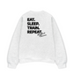 Áo Sweater Nỉ Hai Da Eat Sleep Train Repeat