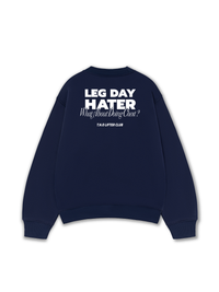 Áo Sweater Nỉ Hai Da Leg Day