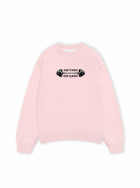 Áo Sweater Nỉ Hai Da No Pain No Gain