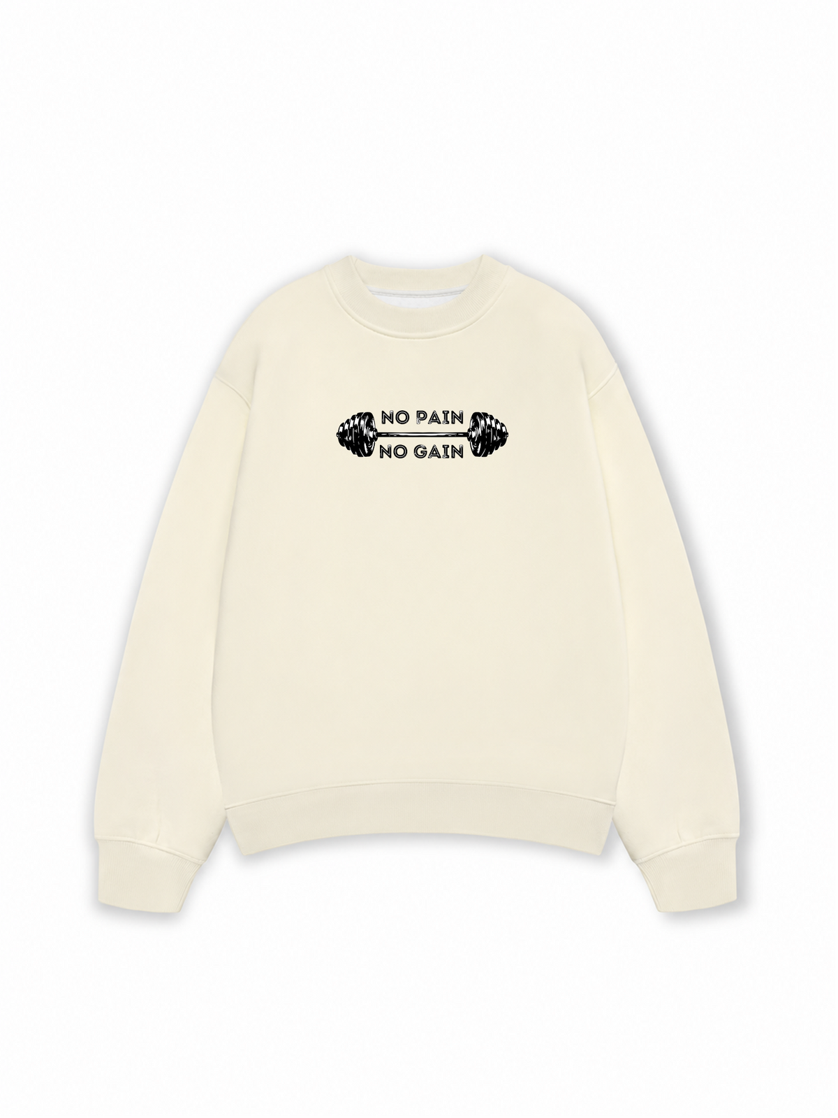 Áo Sweater Nỉ Hai Da No Pain No Gain