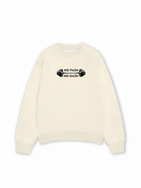 Áo Sweater Nỉ Hai Da No Pain No Gain