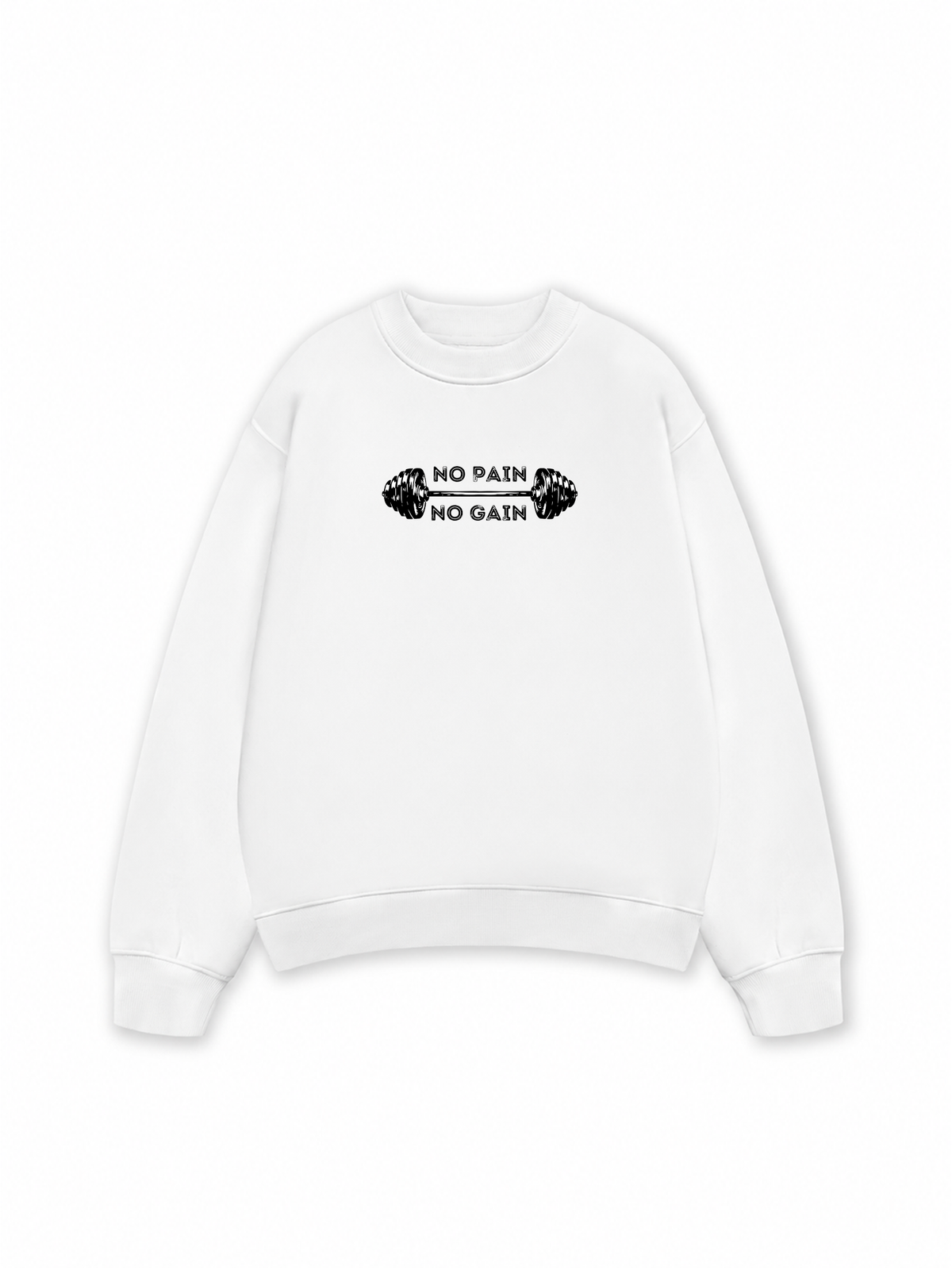 Áo Sweater Nỉ Hai Da No Pain No Gain