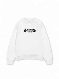 Áo Sweater Nỉ Hai Da No Pain No Gain