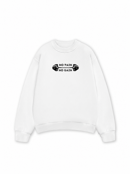 Áo Sweater Nỉ Hai Da No Pain No Gain