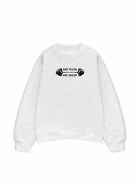 Áo Sweater Nỉ Hai Da No Pain No Gain