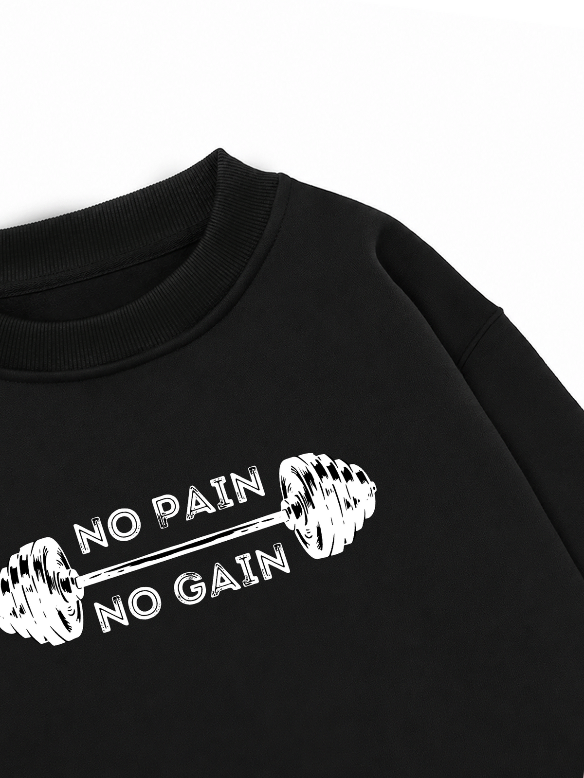 Áo Sweater Nỉ Hai Da No Pain No Gain