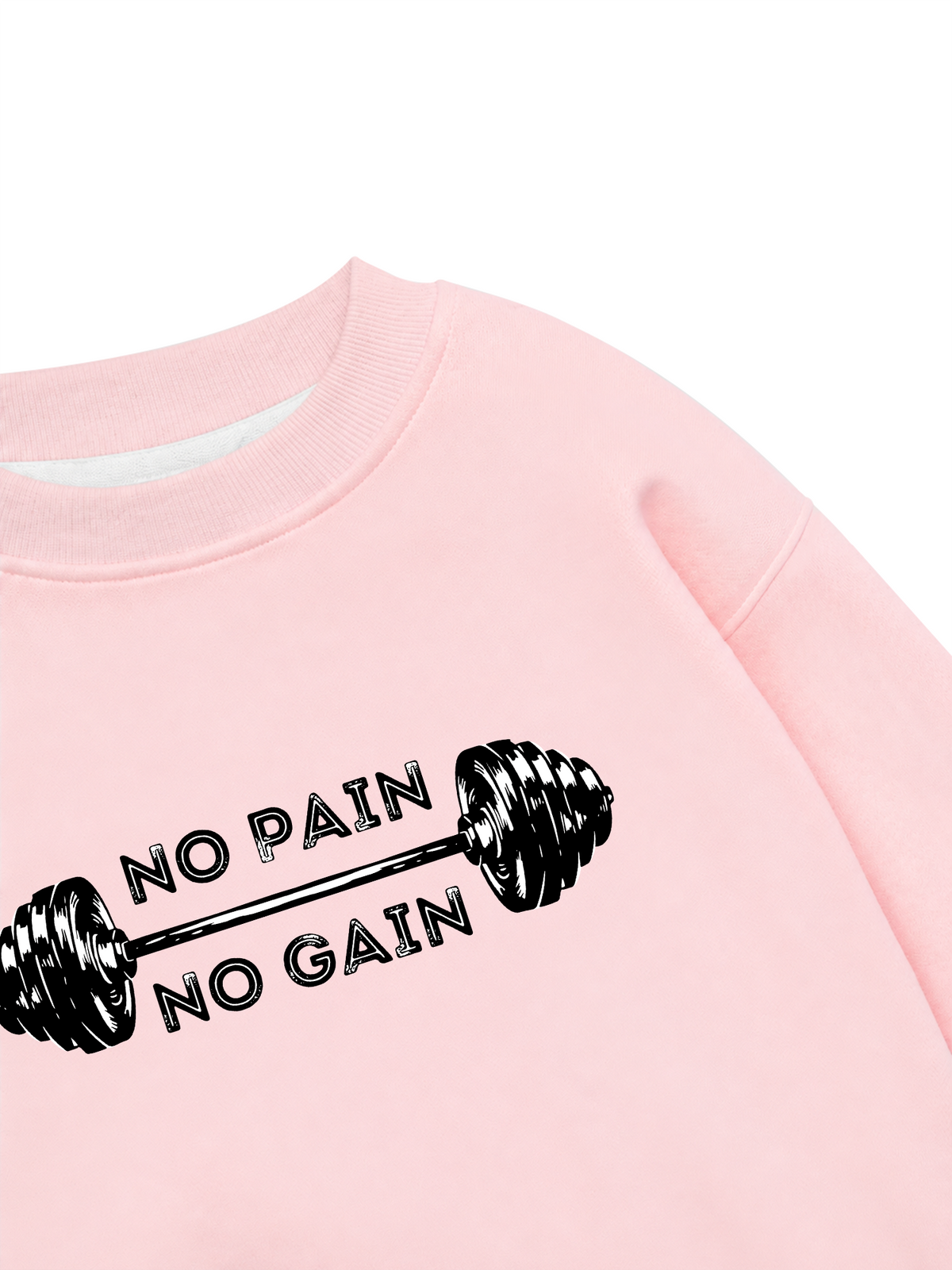 Áo Sweater Nỉ Hai Da No Pain No Gain