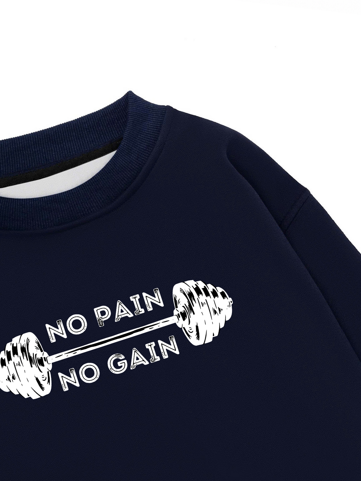 Áo Sweater Nỉ Hai Da No Pain No Gain