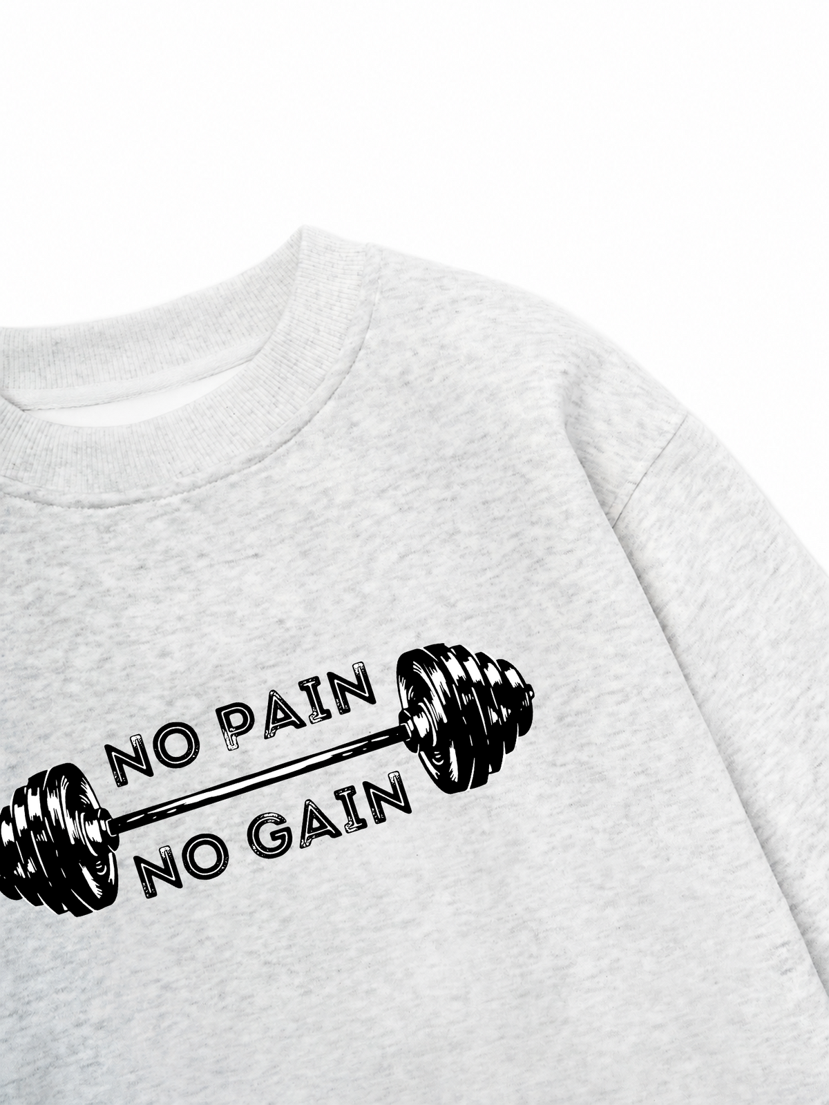Áo Sweater Nỉ Hai Da No Pain No Gain