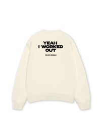 Áo Sweater Nỉ Hai Da Yeah I Worked Out
