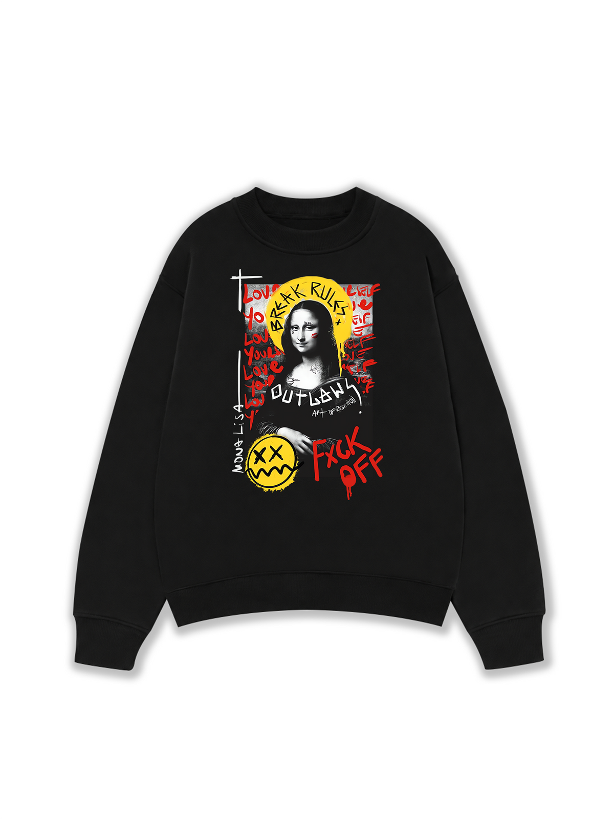 Áo Sweater Nỉ Hai Da Break Rules